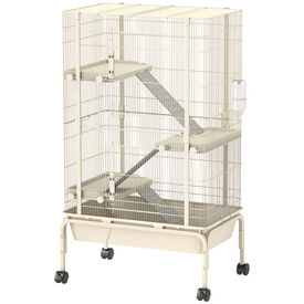 PawHut Jaula Beige para Roedores