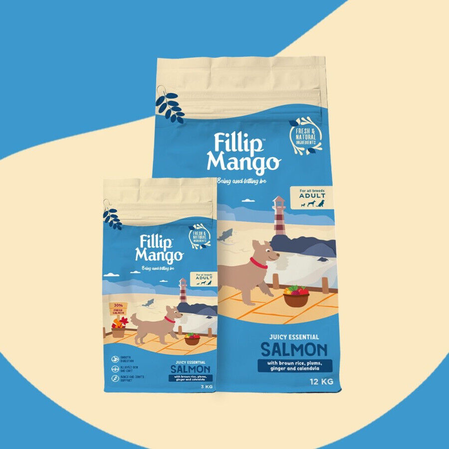 Fillip Mango Pienso Salm&oacute;n y Arroz para perros adultos, , large Imagen numero 3