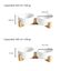 La Casa de Turrón - Comedero Doble de Cerámica para Perros con Base de Madera color blanco, , large indicador imagen numero 3