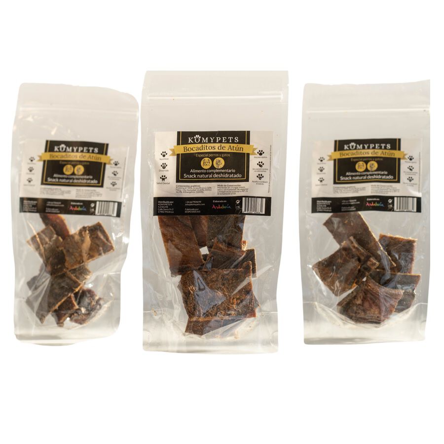 Snacks naturales de bocaditos de at&uacute;n deshidratados Komypets, , large Imagen numero 1