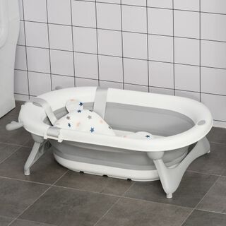 Bañera y tapón termosensible para perros color Gris y Blanco