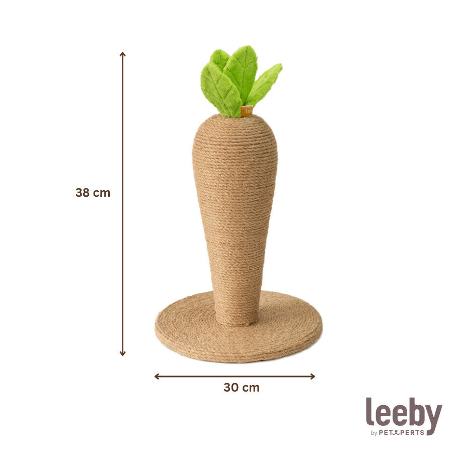 Leeby Carlos zanahoria rascador de yute para gatos, , large Imagen numero 5