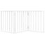 vidaXL Puerta para perros plegable 3 paneles madera álamo blanca 150cm, , large indicador imagen numero 9