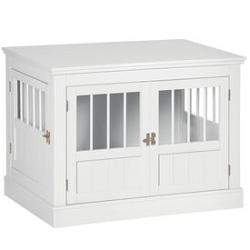 PawHut Jaula para Perros Blanco