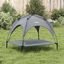 vidaXL Cama para perros con dosel antracita tela oxford y acero, , large indicador imagen numero 10