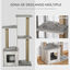 PawHut Conjunto para Gatos Gris, , large indicador imagen numero 5