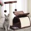 Pawhut árbol rascador con bolas de juego marrón para gatos, , large indicador imagen numero 2