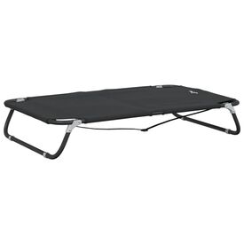 VidaXL Cama para perros plegable tela oxford y acero gris antracita