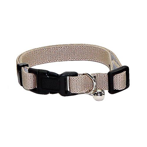 BULL COLLAR ELASTICO PARA GATO (LISO BEIGE), , large Imagen numero 1