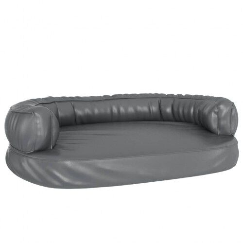 Vidaxl sof&aacute; acolchado rectangular gris para perros, , large Imagen numero 1