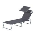 Tumbona plegable Outsunny para exterior color Gris, , large image number null