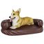 Vidaxl cama rectangular marrón para perros, , large indicador imagen numero 1