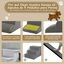COSTWAY Rampa para Perros de Espuma de 4 Niveles, Escalera para Mascotas con Funda Lavable, Escala para Perros con Huellas de Silicona, Pelda&ntilde;os Antideslizantes para Perros para Sof&aacute;s Altos, , large indicador imagen numero 4