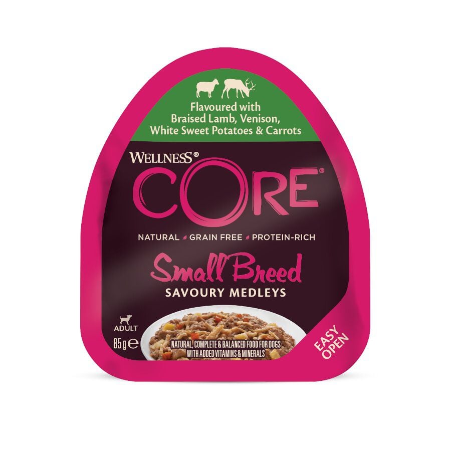 Wellness Core Small Breed Grain Free Cordero y Venado tarrina para perros thumbnail