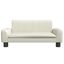 vidaXL Cama para perros de cuero sintético crema 70x45x30 cm, , large indicador imagen numero 2