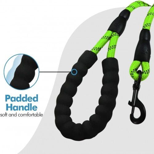 Edipets correa de adiestramiento con mango acolchado verde para perros, , large Imagen numero 3