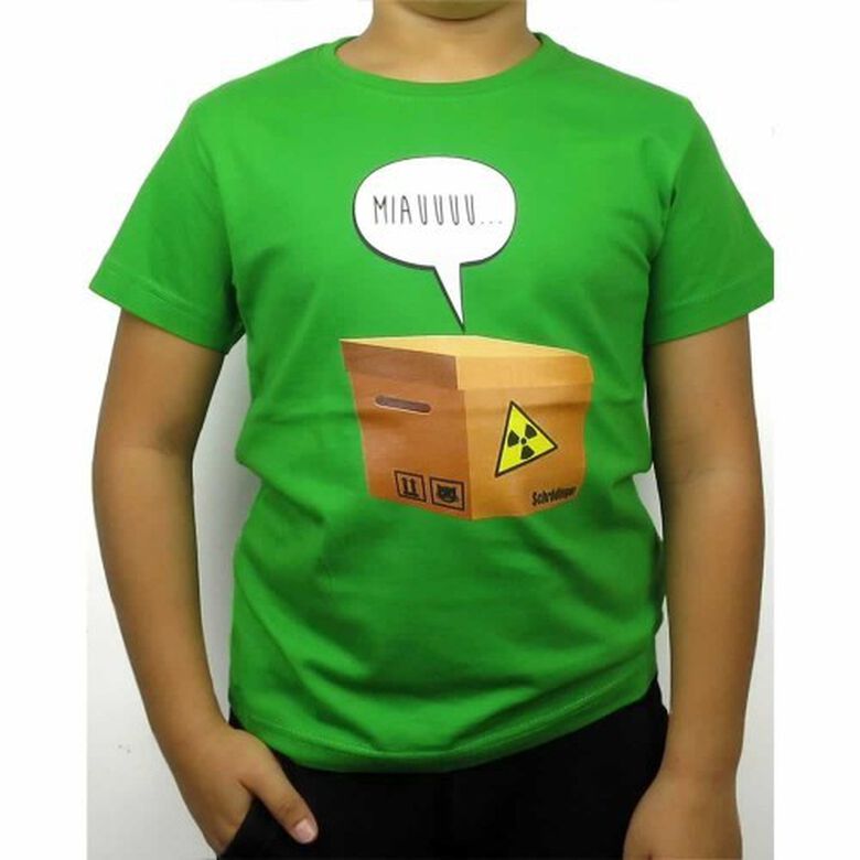 Camiseta niño/a &quot;Schrödinger&quot; color Verde thumbnail