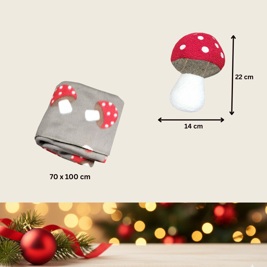 Wonder Christmas Pack Regalo Peluche y Manta Navide&ntilde;a para perros, , large Imagen numero 4