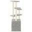 vidaXL Rascador para gatos con postes de sisal gris claro 107,5 cm, , large indicador imagen numero 3