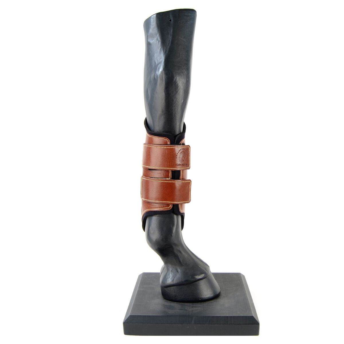 Guarnicioneria Los Nietos Protector Cuero Y Neopreno Color Coñac Equipamiento Para El Caballo thumbnail