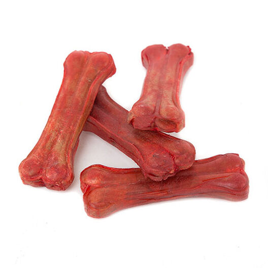 Nayeco Hueso prensado para perros de cuero bacon image number null