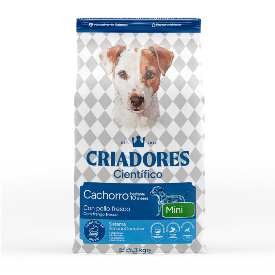Criadores Cient&iacute;fico Mini Pienso Pollo para cachorros, , large Imagen numero 1
