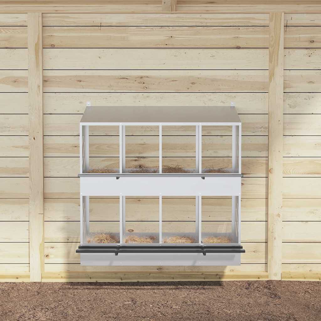 VidaXL Nido Plateado para gallinas thumbnail