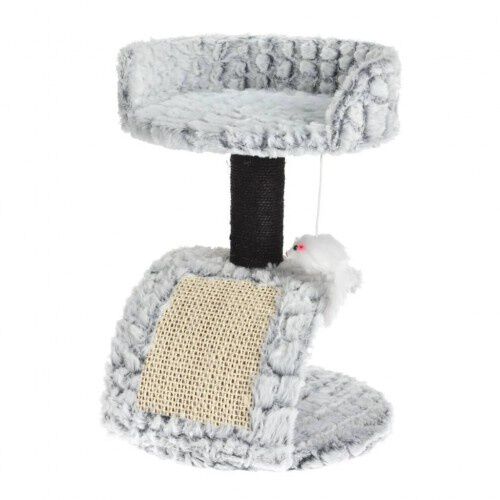 Pets collection poste rascador con soporte gris para gatos, , large Imagen numero 2