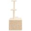 vidaXL Rascador para gatos con postes de sisal color crema 110 cm, , large indicador imagen numero 4