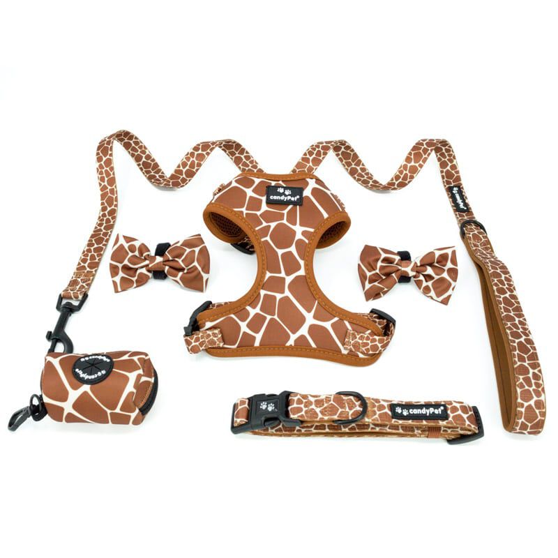 candyPet Correa Nylon - 130 cm largo - Asa suave de neopreno, C&oacute;moda y resistente - GIRAFFE, , large Imagen numero 4