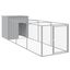 vidaXL Caseta perro corral acero galvanizado gris claro 110x1017x110cm, , large indicador imagen numero 17