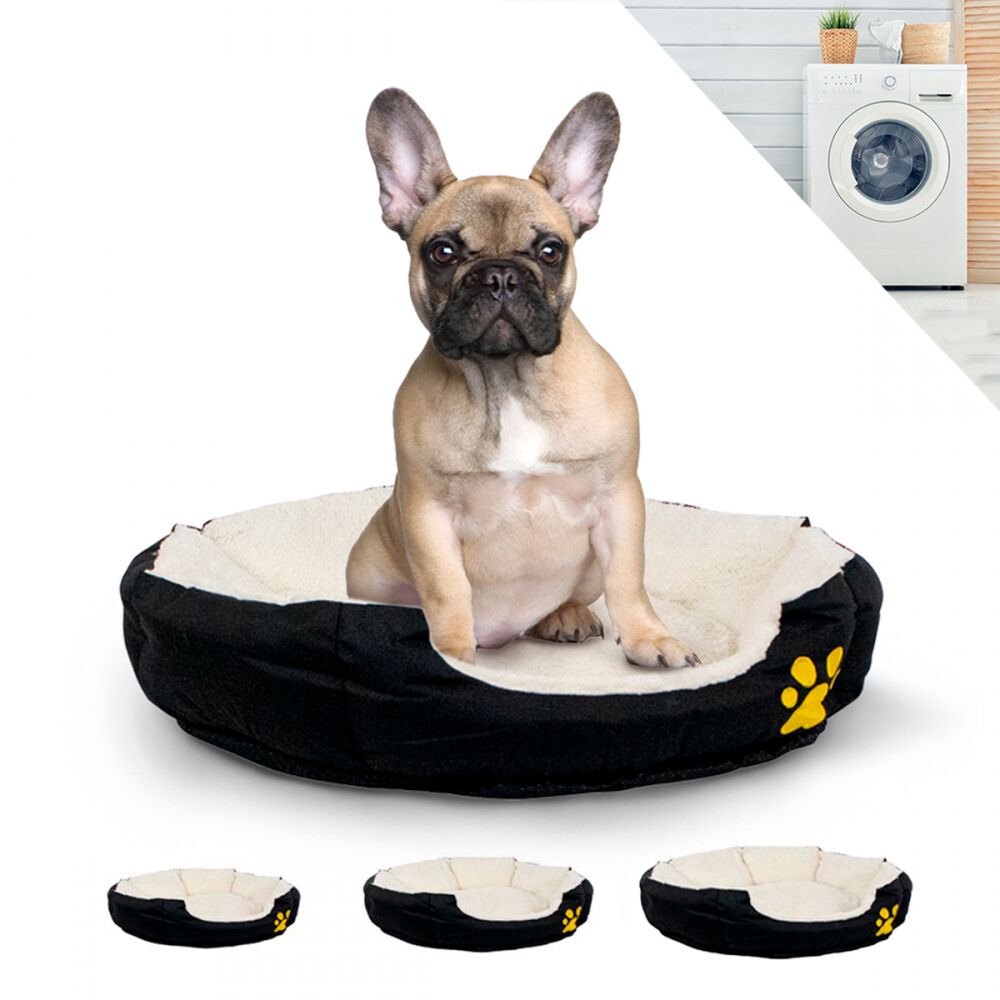 Mobiclinic Cama Pluto Negro y Beige para Perros thumbnail