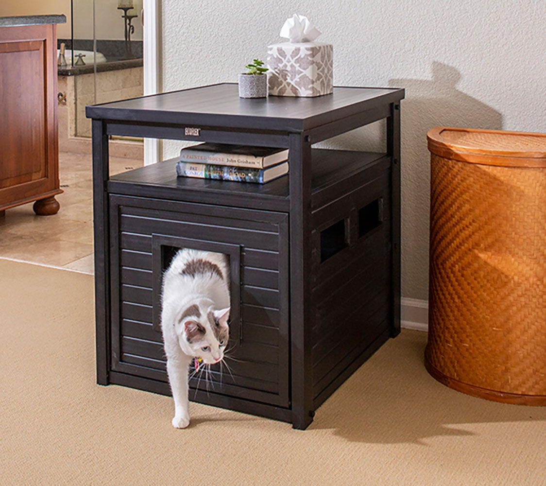 FINCA CASAREJO mueble Arenero YAKARTA negro para Gatos thumbnail