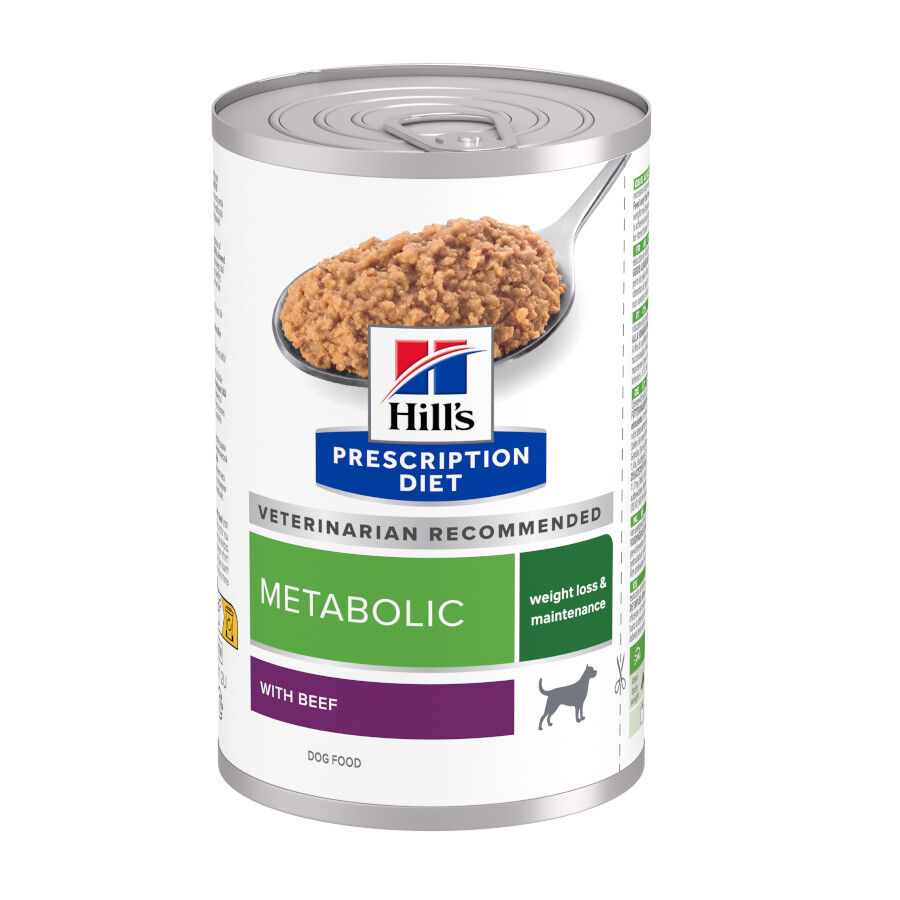 370 g Hill's Prescription Diet Metabolic Vacuno y Verduras lata para perros, , large Imagen numero 1