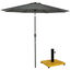 Outsunny Conjunto de Sombrilla Gris, , large indicador imagen numero 1
