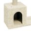 Vidaxl rascador doble crema para gatos, , large indicador imagen numero 5