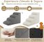 COSTWAY Rampa para Perros de Espuma de 4 Niveles, Escalera para Mascotas con Funda Lavable, Escala para Perros con Huellas de Silicona, Pelda&ntilde;os Antideslizantes para Perros para Sof&aacute;s Altos, , large indicador imagen numero 2