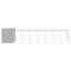 vidaXL Caseta perros corral acero galvanizado gris claro 214x865x181cm, , large indicador imagen numero 3