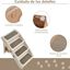 COSTWAY Escalera de Plástico Plegable para Mascotas con 4 Peldaños, Fieltro Blando, Ideal para Mascotas de Talla Pequeña y Mediana (Beige), , large indicador imagen numero 5