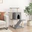 vidaXL Rascador para gatos con postes de sisal gris claro 97 cm, , large indicador imagen numero 2
