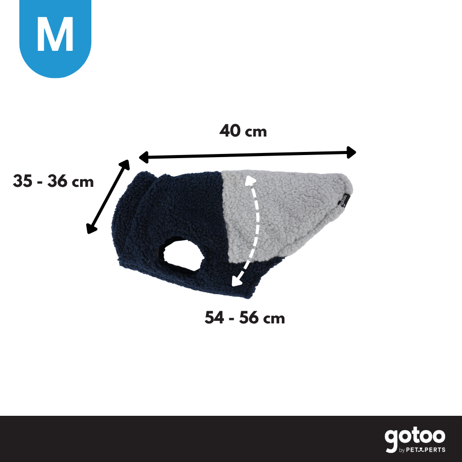 Gotoo Chaqueta Azul y Gris para perros, , large Imagen numero 4