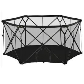Pawhut parque plegable negro para mascotas