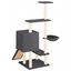 vidaXL Rascador para gatos con postes de sisal gris oscuro 130,5 cm, , large indicador imagen numero 4