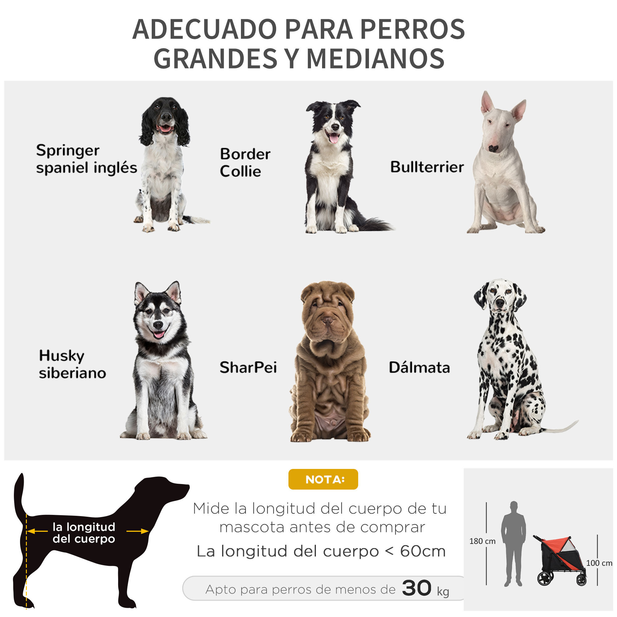 PawHut Cochecito Plegable rojo para perros thumbnail