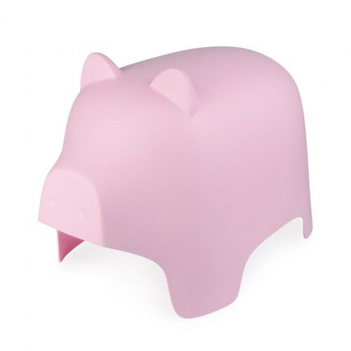 Taburete Piggy con forma de cerdito color Rosa, , large Imagen numero 1