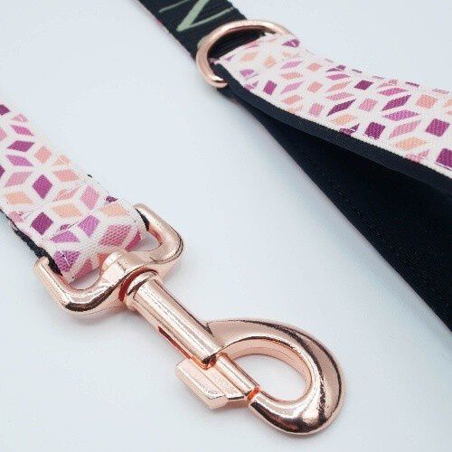 Baona correa kuta de nylon reciclado rosa para perros, , large Imagen numero 3