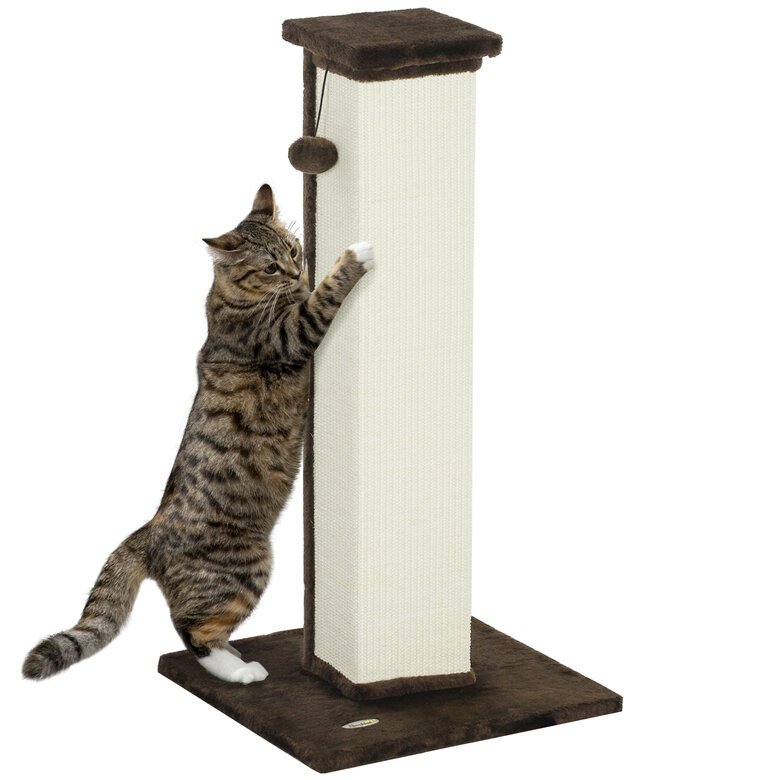 PawHut Rascador para Gatos Marrón