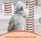 Nobleza – Poste rascador para gatos de sisal con juguete. Pequeño, Medidas: L30*W30*H42CM, , large image number null