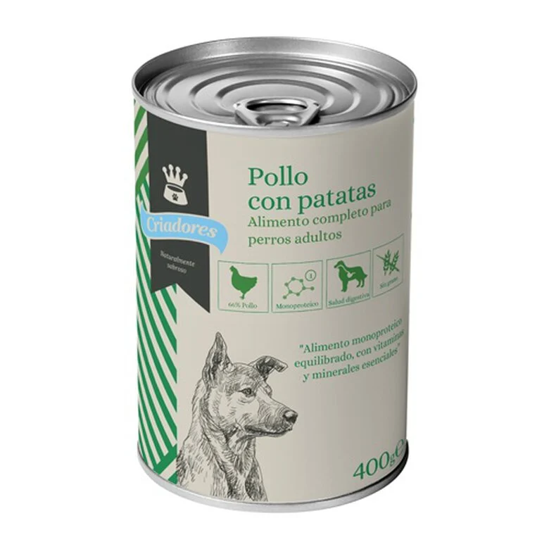 24 latas x 400 g Criadores Adulto Pollo y Patatas lata para perros ¡Pack Ahorro!
