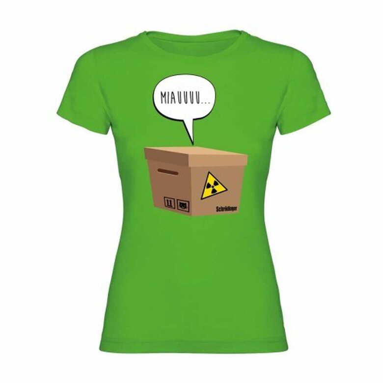 Camiseta mujer "Schrödinger" color Verde, , large image number null
